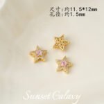 18K Gold-Filled High-Precision Powder Zirconium Porous Spacer Beads Handmade DIY Beaded Crystal Bracelet Bracelet Jewelry Accessories Material - Image 20