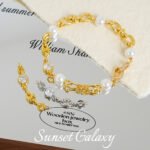 Strong Color Retention 18K Gold-Plated Twist Button Eye Needle Chain Handmade DIY Beaded Bracelet Necklace Jewelry Accessories Material - Image 3