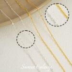 14k18k Real Gold Plated Flat Round Tassel Chain O-Chain Handmade DIY Beaded Accessories Bracelet Necklace Jewelry Material - Image 10