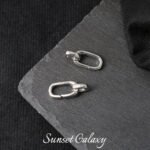 18k Copper Gold-plated Silver Simple Foundation All-match Hidden Line Button Tail Buckle Handmade DIY Beaded Material Bracelet Accessories - Image 11