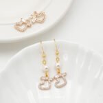 Real Gold Plated Zirconium Christmas Stockings Pendant Beads Handmade DIY Bracelet Necklace Pearl Earrings Jewelry Accessories Material - Image 2