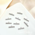 gold plated color retaining bar porous pendant diy handmade beaded material bracelet necklace earrings jewelry accessories - Image 7