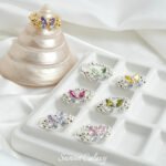 [Colorful Butterfly] Handmade DIY Butterfly Ring Multicolor Beaded Material Package Gold Plated Color Ponyeye Claw Drill - Image 4