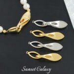 18k high color retention single row glossy connection press buckle handmade beaded diy material bracelet necklace accessories - Image 3