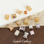 18K Copper Plated Real Gold High Color Retention Zircon Wheel Zirconium Diamond Spacer Beads Handmade DIY Bracelet Necklace Jewelry Accessories Material - Image 4