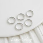 18K lace round double hole bead bag bead ring handmade diy material bracelet beaded necklace pearl jewelry accessories - Image 6