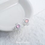 Silver-plated Color-preserving Inlaid Aquamarine Separated Beads diy Handmade Beaded Bracelet Necklace Loose Bead Jewelry Material Accessories - Image 8