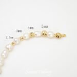 Color-preserving 18K Gold Flower Cross-cut Beaded Melon Pattern Beads Handmade DIY Beaded Bracelet Necklace Earrings Accessories - Image 3