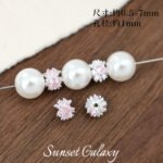 18K Gold-Plated Silver Color-Preserving Crystal Pearl Spacer Beads Loose Beads Handmade DIY Beaded Bracelet Necklace Jewelry Accessories Material - Image 8