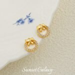 18K Christmas Series Gingerbread Man Socks with Zirconium Pendant Handmade DIY Beaded Material Earrings Accessories Bracelet Accessories - Image 12