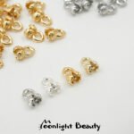 14K18k bag gold bud closing connection bag buckle clip handmade diy beaded bracelet necklace jewelry accessories - Image 4