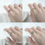 [Colorful Butterfly] Handmade DIY Butterfly Ring Multicolor Beaded Material Package Gold Plated Color Ponyeye Claw Drill - Image 2