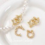 18k gold plating real gold faucet closing connection buckle handmade diy string pearl necklace jewelry accessories materials - Image 2