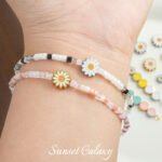 daisy smiley face spacer beads imported stainless steel beads handmade diy beaded material bracelet necklace earring accessories - Image 3