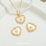 Love Shell Plated Real Gold Color Pendant Handmade DIY Bracelet Necklace Beaded Beads Jewelry Material Accessories - Image 2