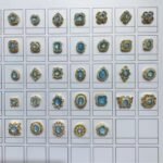 Silver-plated Inlaid Aquamarus Beaded Pendant Handmade DIY Beaded Bracelet Necklace Earrings Headwear Accessories - Image 3