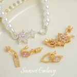 Silver-plated Star Butterfly Brand Zircon Ot Buckle Round Bead Buckle Coil Buckle Handmade DIY Beaded Material Bracelet Accessories - Image 2