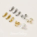 18K Electroplated Real Gold Long Tube Triangle Diamond Cut Angle Straight Tube Bead Handmade DIY Bracelet Necklace Jewelry Accessories - Image 5