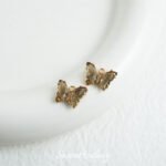 Temperament Gentle Butterfly Pendant Double Hanging Color Copper Plated Real Gold DIY Handmade Bracelet Necklace Bead Accessories Material - Image 10