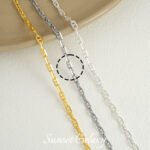 14k18k Real Gold Plated Flat Round Tassel Chain O-Chain Handmade DIY Beaded Accessories Bracelet Necklace Jewelry Material - Image 16