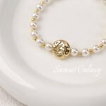 18k gold imitation baroque irregular stone beads handmade DIY string bracelet necklace jewelry accessories material - Image 2