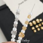 High Color Retention 18K Gold Plated Zircon Clover Spacer Beads Handmade DIY Beaded Bracelet Necklace Jewelry Accessories Material - Image 4