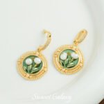 Monet Garden Oil Painting Wind Pendant Single Pendant Flower Handmade Beaded DIY Material Bracelet Necklace Accessories - Image 33