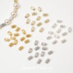 18K gold color Joker vertical bead beads DIY handmade jewelry pearl bracelet necklace accessories loose beads material - Image 3