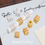 High Color Retention Gold-Plated Zircon Barrel Beads Spacer Beads Pearl Accessories Handmade DIY Beading Material Bracelet Necklace Accessories - Image 3