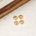 South Korea Imported 304 Stainless Steel Real Gold Plated Color-preserving Shell Heart Pendant Handmade diy String Bracelet Jewelry Accessories - Image 8