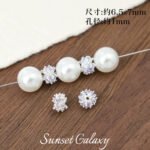 18K Gold-Plated Silver Color-Preserving Crystal Pearl Spacer Beads Loose Beads Handmade DIY Beaded Bracelet Necklace Jewelry Accessories Material - Image 9