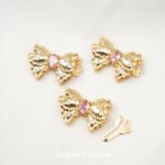 18K Real Gold Plated Bow Inlaid with Zircon French Latch BucKle Connecting BucKle diy Beaded Bracelet NecKlace Jewelry Accessories - Image 6