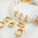 Real Gold Plated Multi-function Buckle Coil Pendant Connection Buckle Handmade DIY Bracelet Necklace Beaded Beaded Accessories Material