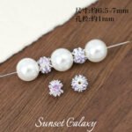 18K Gold-Plated Silver Color-Preserving Crystal Pearl Spacer Beads Loose Beads Handmade DIY Beaded Bracelet Necklace Jewelry Accessories Material - Image 10