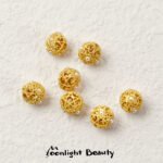 New Year Dragon Year Sha Gold Lucky Nafu Small Gold Pendant Handmade DIY Beaded Bracelet Accessories - Image 6