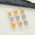 18K Gold-Plated High Color Retention Stereo Cut Out Lace Horn Opening Bead Handmade DIY Beaded Necklace Jewelry Material - Image 2