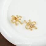 18k Color Preservation Bow Tail Buckle Horseshoe Buckle Pendant Handmade DIY Beaded Material Bracelet Necklace Accessories - Image 7