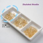 18k gold color retaining positioning bead lobster clasp extension chain opening ring DIY handmade bracelet necklace finishing accessories - Image 11