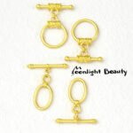 Color-preserving sand gold oval universal closing connection OT buckle head handmade diy string necklace buckle jewelry accessories - Image 2