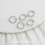 18K lace round double hole bead bag bead ring handmade diy material bracelet beaded necklace pearl jewelry accessories - Image 9