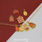 New Year Good Luck Sand Gold Blessing Lucky Bag Pendant Handmade Beaded DIY Material Bracelet Necklace Accessories - Image 4