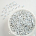 [3mm] 18k gold plated square zircon rhinestone claw drill handmade diy material beaded bracelet necklace accessories - Image 6