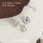 18K Gold-Plated Diamond Lace Silicone Adjustable Flower Tray Beads Handmade DIY Beaded Bracelet Necklace Accessories Material - Image 7