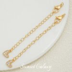 18k Butterfly Star Full Zirconium Coil Chain Lobster Buckle Extended Chain Handmade DIY Beaded Material Necklace Bracelet Accessories - Image 21