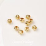 18k gold color retaining hexagonal lantern beads twisted tube beads loose beads handmade DIY string bracelet necklace jewelry accessories - Image 6