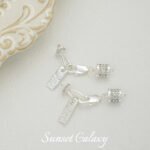 Silver-plated Star Butterfly Brand Zircon Ot Buckle Round Bead Buckle Coil Buckle Handmade DIY Beaded Material Bracelet Accessories - Image 11