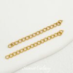 Water-soaked non-fading bag buckle extended chain lobster clasp handmade beaded diy material bracelet necklace accessories - Image 14