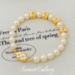 Ins Simple Plaid Asymmetrical Zircon Color-Preserving Ingot Buckle Handmade DIY Beaded Bracelet Necklace Accessories Material - Image 4