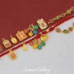 New Year Good Luck Sand Gold Blessing Lucky Bag Pendant Handmade Beaded DIY Material Bracelet Necklace Accessories - Image 3