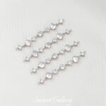 18K Gold Plated Zircon Moon Bracelet Necklace Star Moon Short Chain Diy Accessories Material Beaded Accessories Connecting Chain - Image 6